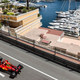 Carlos Sainz drives his Ferrari F1 car in Monaco